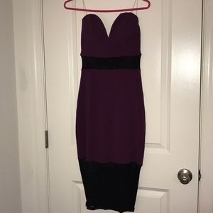 Mesh peek-a-boo midi dress